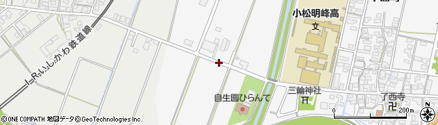 石川県小松市平面町ト周辺の地図