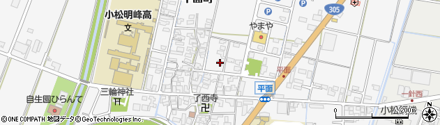石川県小松市平面町ヨ76周辺の地図