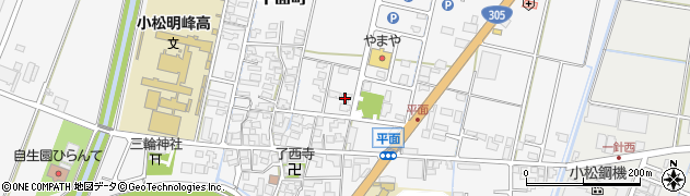 石川県小松市平面町ヨ10周辺の地図