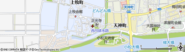 石川県小松市上牧町（ニ）周辺の地図