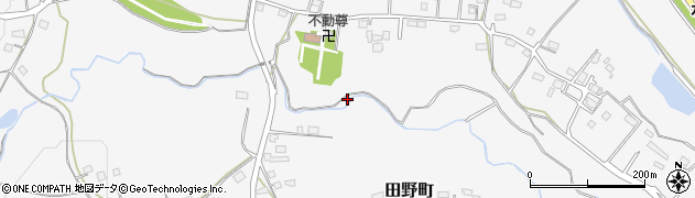 茨城県水戸市田野町周辺の地図
