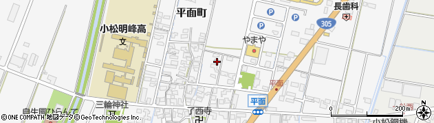 石川県小松市平面町ヨ72周辺の地図