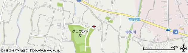群馬県前橋市荻窪町周辺の地図
