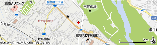 ローソン桐生相生町三丁目店周辺の地図