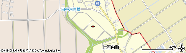 茨城県水戸市上河内町周辺の地図