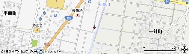 石川県小松市平面町甲周辺の地図