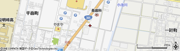 石川県小松市平面町（カ）周辺の地図