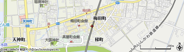 石川県小松市梅田町169周辺の地図