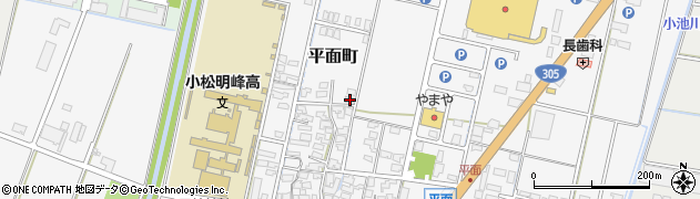石川県小松市平面町ヨ99周辺の地図