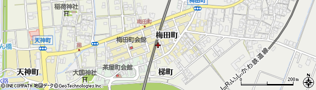 石川県小松市梅田町168周辺の地図
