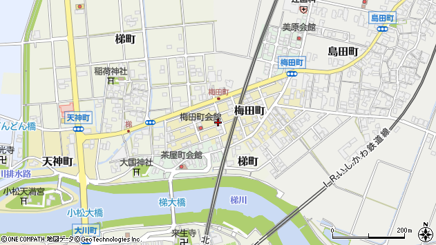 〒923-0023 石川県小松市梅田町の地図