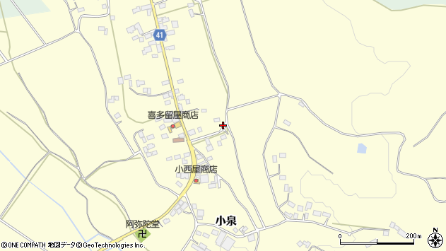 〒321-4222 栃木県芳賀郡益子町小泉の地図