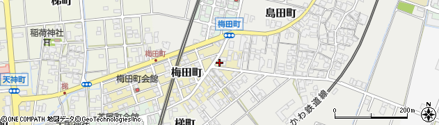 石川県小松市梅田町257周辺の地図