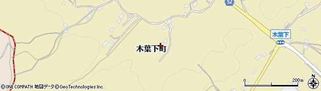 茨城県水戸市木葉下町周辺の地図