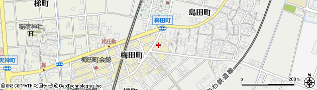 石川県小松市梅田町255周辺の地図