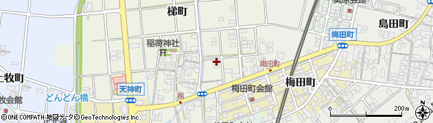 石川県小松市梯町ト75周辺の地図