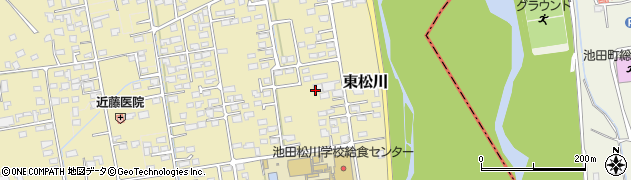 長野県松川村（北安曇郡）東松川周辺の地図