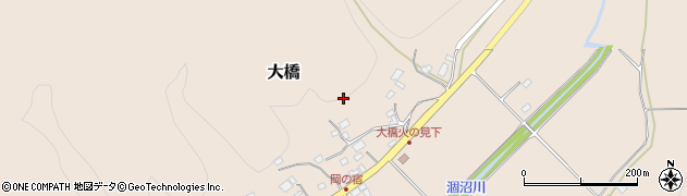 茨城県笠間市大橋2230周辺の地図