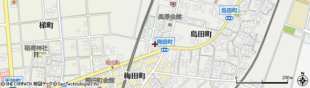 石川県小松市美原町周辺の地図