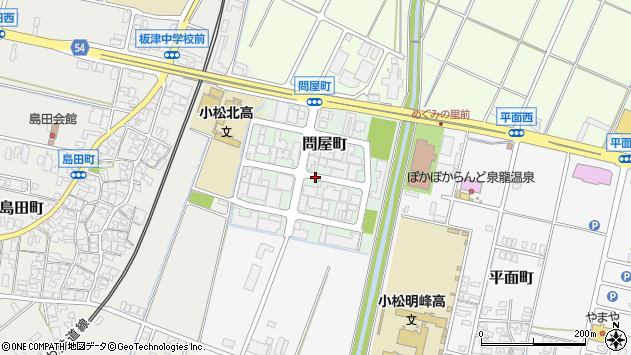 〒923-0037 石川県小松市問屋町の地図