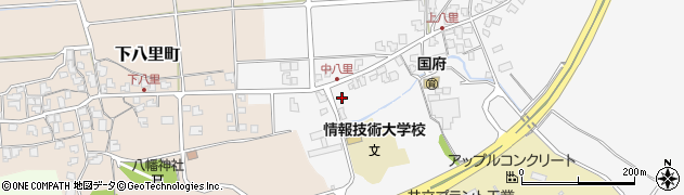 石川県小松市上八里町庚周辺の地図