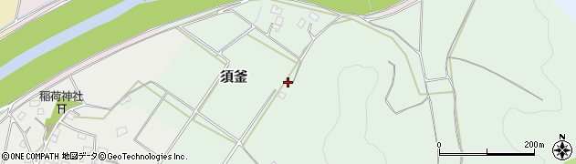 栃木県真岡市須釜周辺の地図