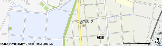 石川県小松市梯町イ周辺の地図