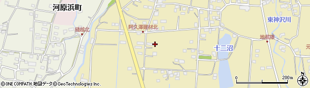 群馬県前橋市大前田町1551-36周辺の地図