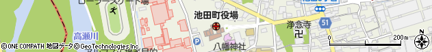 長野県北安曇郡池田町周辺の地図