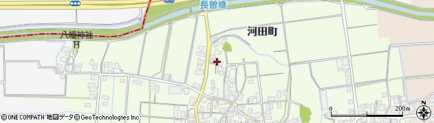 石川県小松市河田町（ワ）周辺の地図