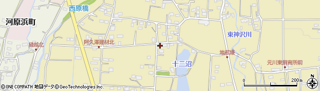 群馬県前橋市大前田町1551-12周辺の地図
