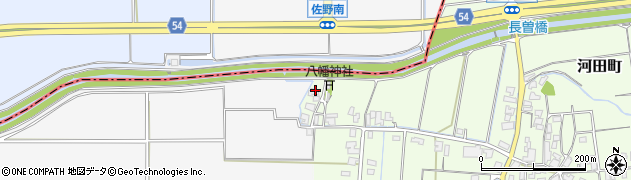 石川県小松市河田町（ヲ）周辺の地図
