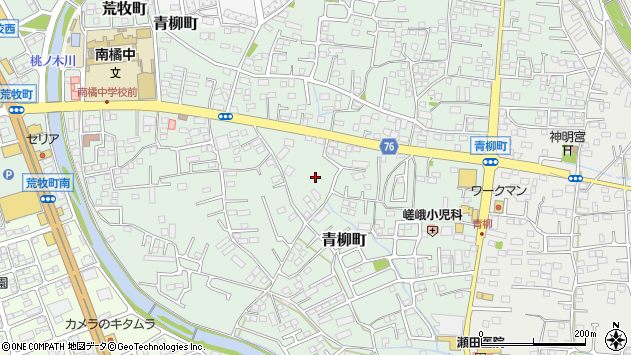 〒371-0056 群馬県前橋市青柳町の地図
