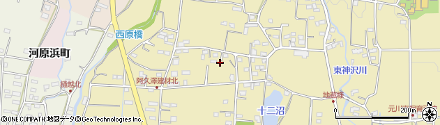 群馬県前橋市大前田町1550周辺の地図