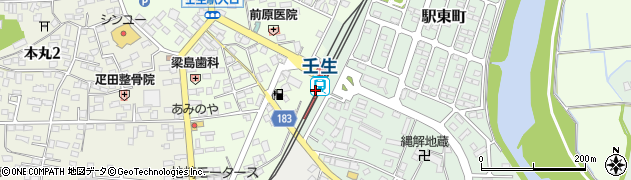壬生駅周辺の地図