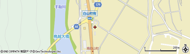 石川県白山市白山町（ヘ）周辺の地図