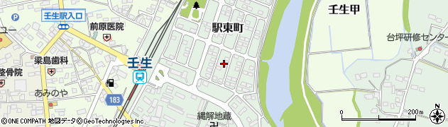 栃木県下都賀郡壬生町駅東町周辺の地図