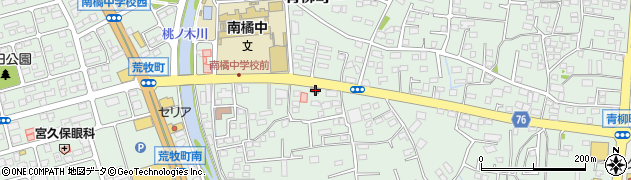 前橋青柳郵便局周辺の地図