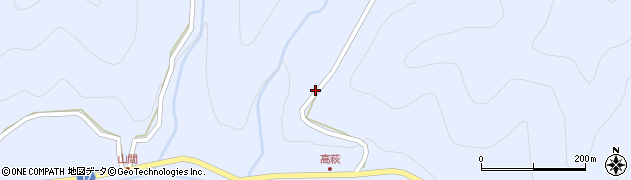 長野県筑北村（東筑摩郡）坂井（高萩）周辺の地図