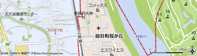 群馬県前橋市総社町桜が丘1241周辺の地図