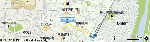 栃木県下都賀郡壬生町中央町5周辺の地図
