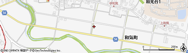 石川県能美市和気町（兵）周辺の地図
