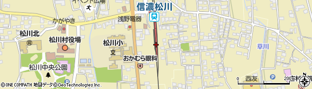 信濃松川駅周辺の地図