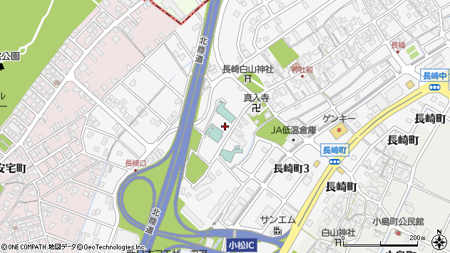 〒923-0004 石川県小松市長崎町の地図