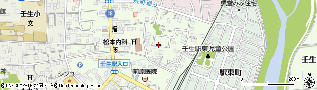 栃木県下都賀郡壬生町中央町周辺の地図