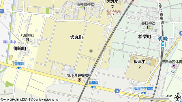 〒923-0015 石川県小松市犬丸町の地図