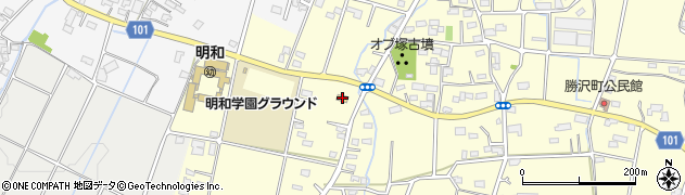 セブンイレブン前橋勝沢町店周辺の地図