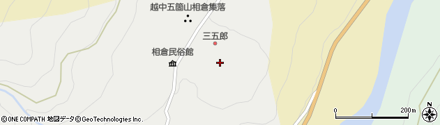 富山県南砺市相倉周辺の地図