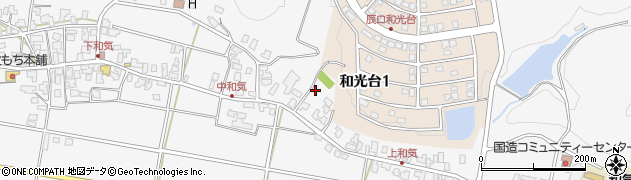 石川県能美市和気町に周辺の地図