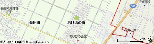 石川県小松市あけぼの町周辺の地図